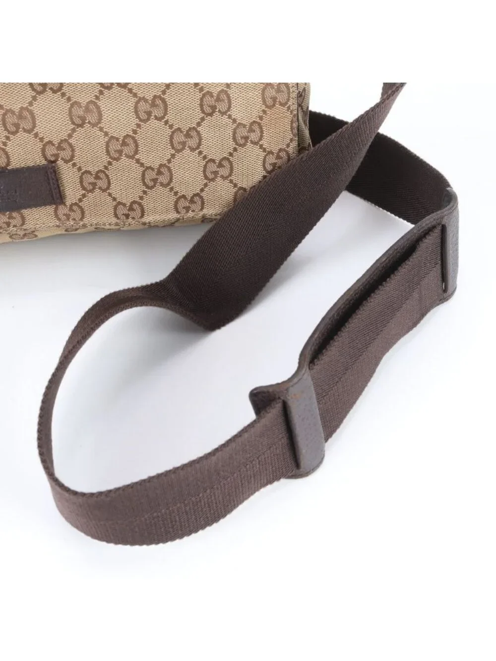 Gucci GG Canvas Leather Shoulder Bag Crossbody Messenger Business